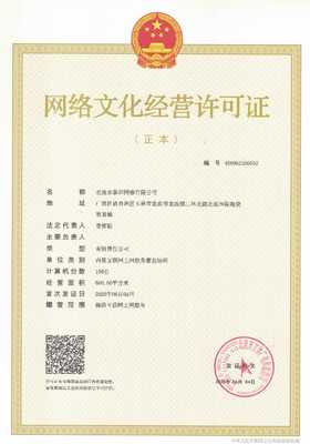 关于新核发网络文化经营许可证的公示（编号 450981200052）